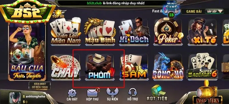 Bảo mật tài khoản khi chơi Bài Phỏm B52Club